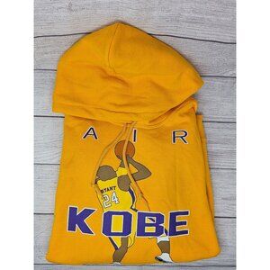 RARE LA Lakers Yellow Air KOBE BRYANT Hoodie‎ Size XL